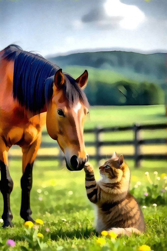 Best Friends III art print by Vanessa Knight for $57.95 CAD