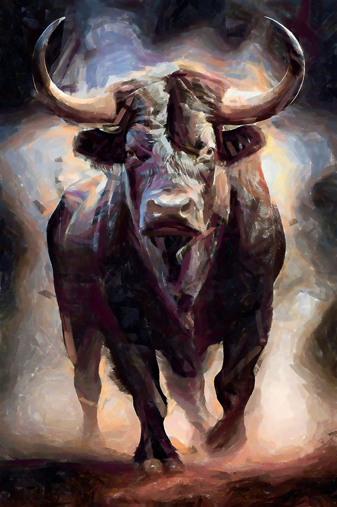 Bullish Abstraction I art print by Vanessa Knight for $57.95 CAD