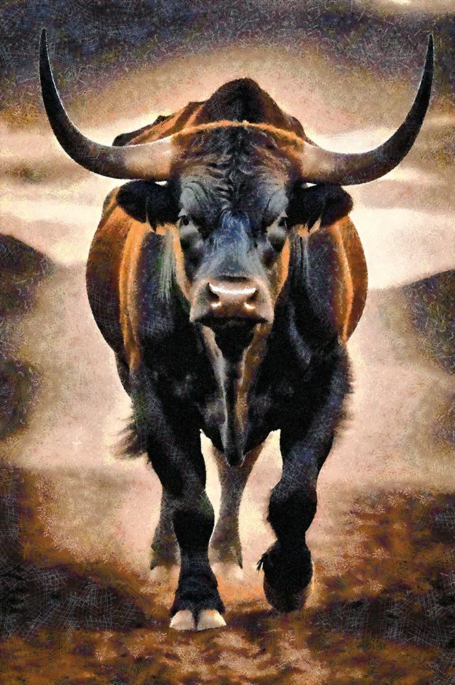 Bullish Abstraction II art print by Vanessa Knight for $57.95 CAD