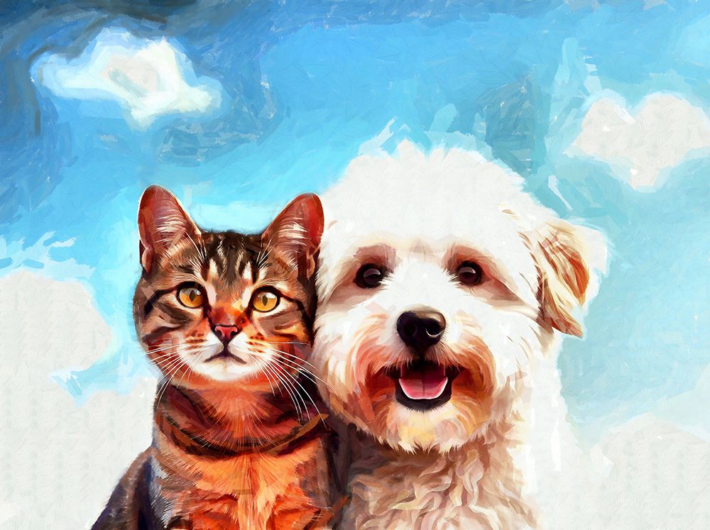 Cute Buddies I art print by Vanessa Knight for $57.95 CAD