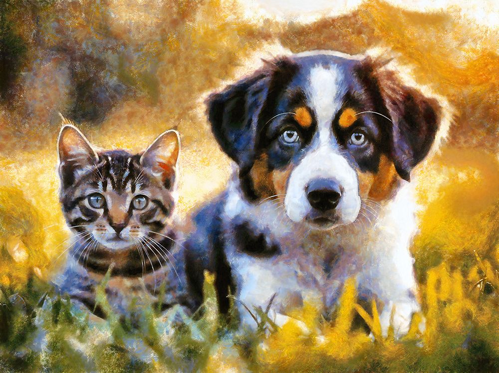 Cute Buddies III art print by Vanessa Knight for $57.95 CAD