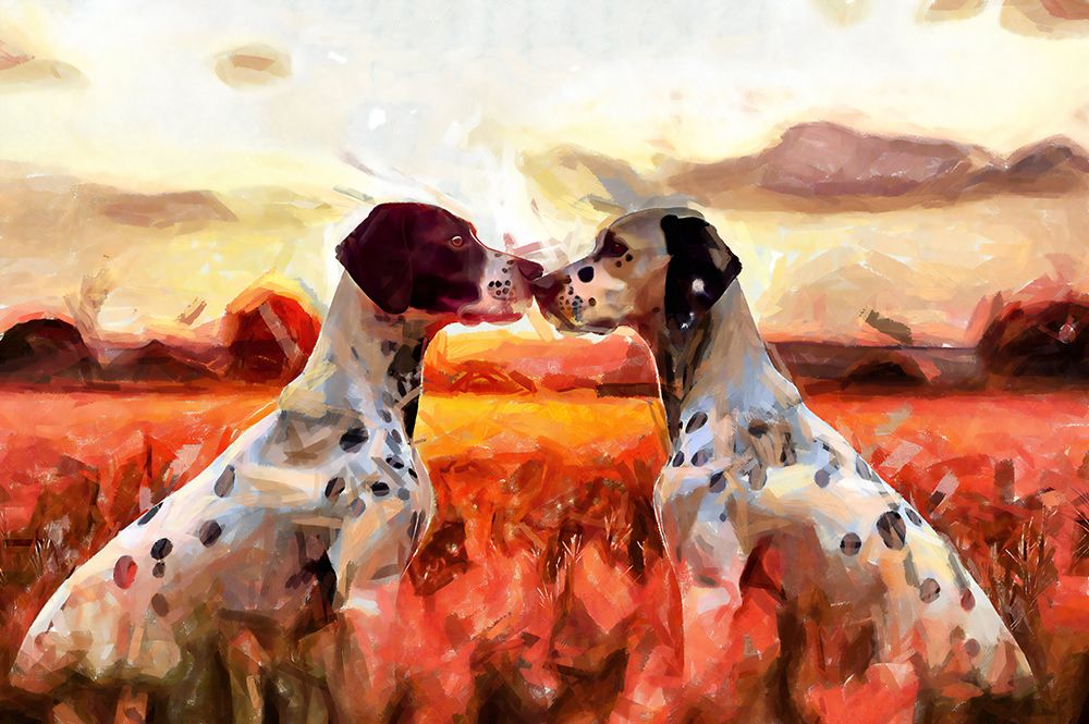 Dogs Abstraction art print by Vanessa Knight for $57.95 CAD