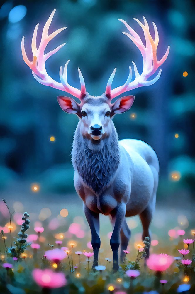 Fantasy Deer art print by Vanessa Knight for $57.95 CAD
