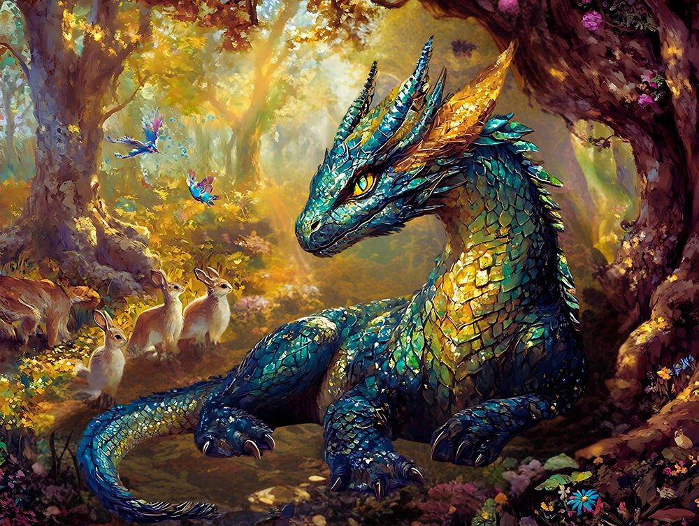 Fantasy Dragon Lord art print by Vanessa Knight for $57.95 CAD