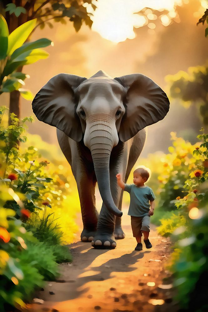 Fantasy Elephant I art print by Vanessa Knight for $57.95 CAD