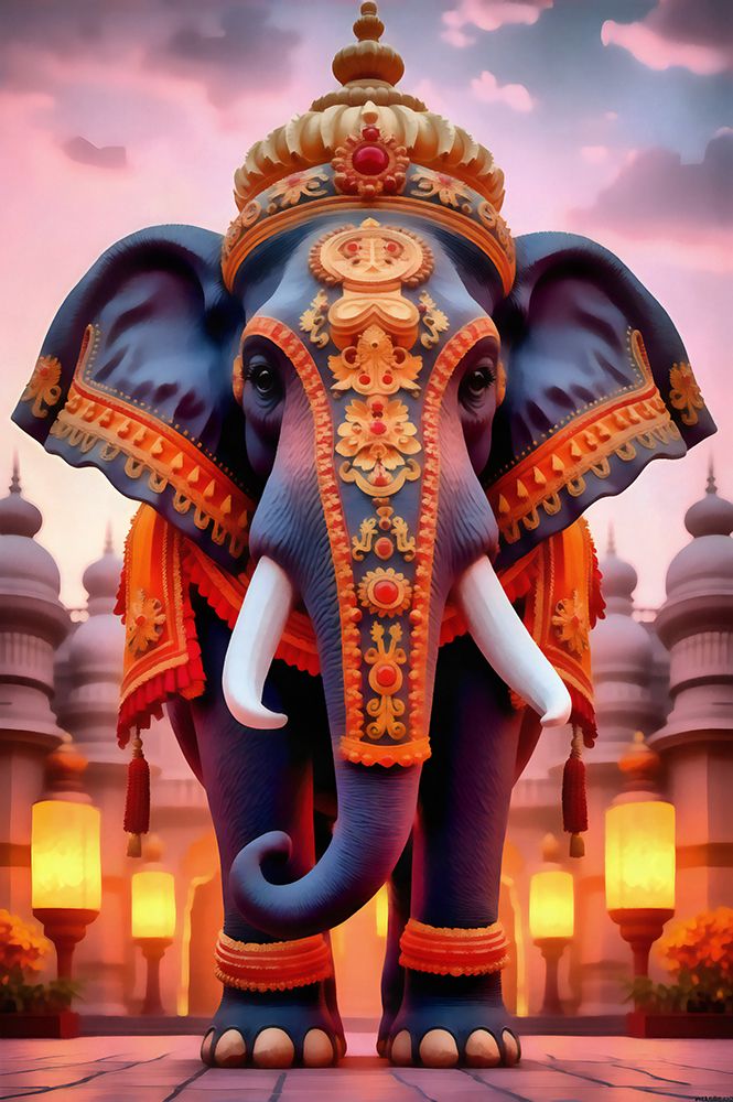 Fantasy Elephant III art print by Vanessa Knight for $57.95 CAD