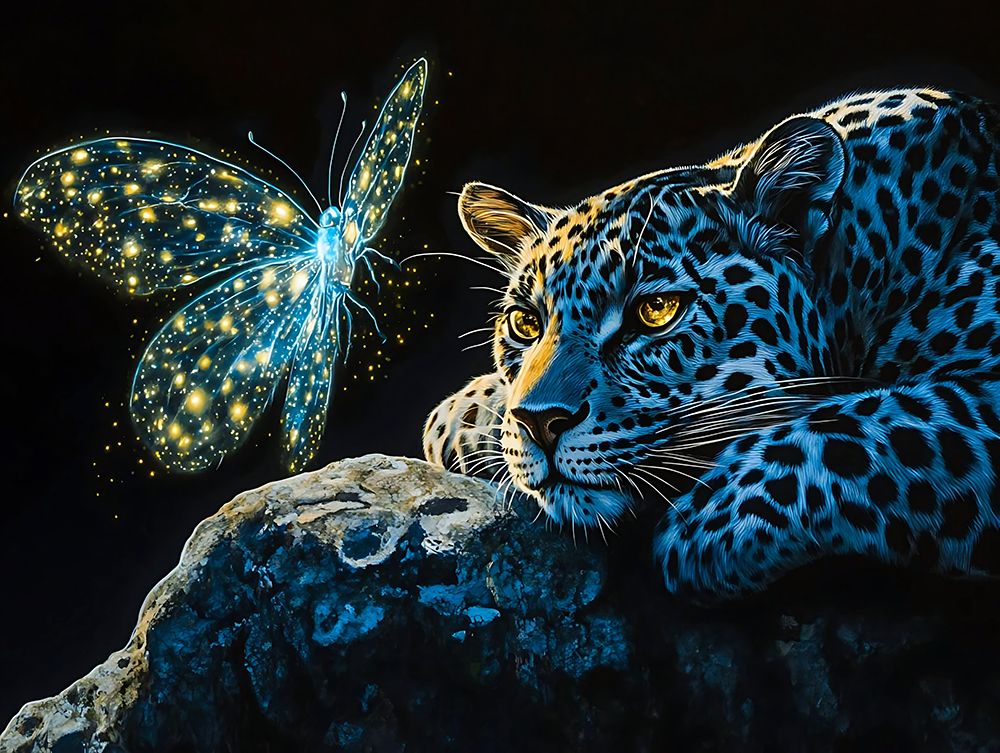 Fantasy Leopard art print by Vanessa Knight for $57.95 CAD