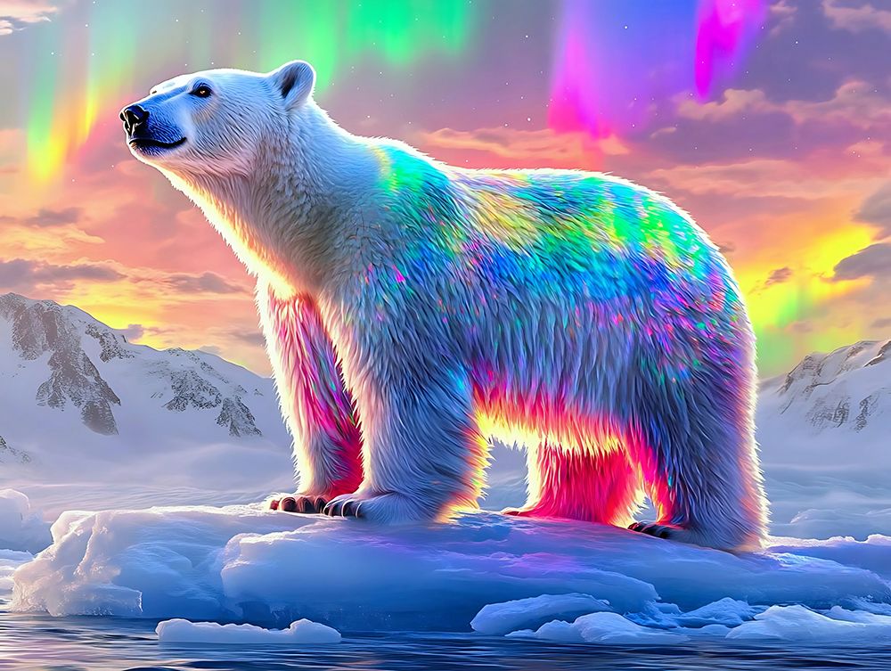 Fantasy Polar Bear art print by Vanessa Knight for $57.95 CAD