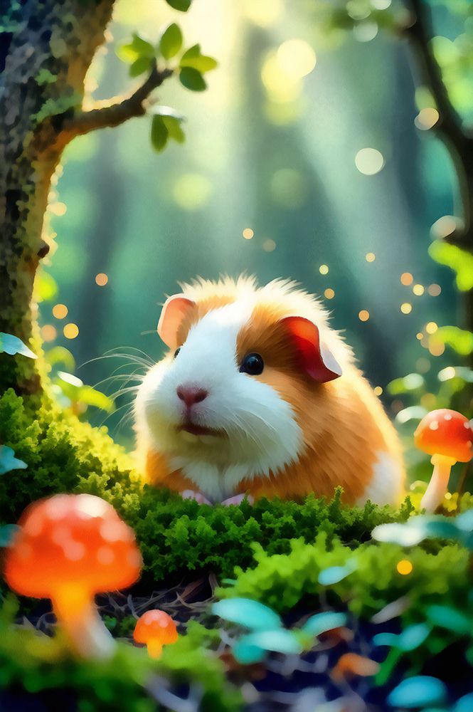 Fantasy Guinea Pig art print by Vanessa Knight for $57.95 CAD