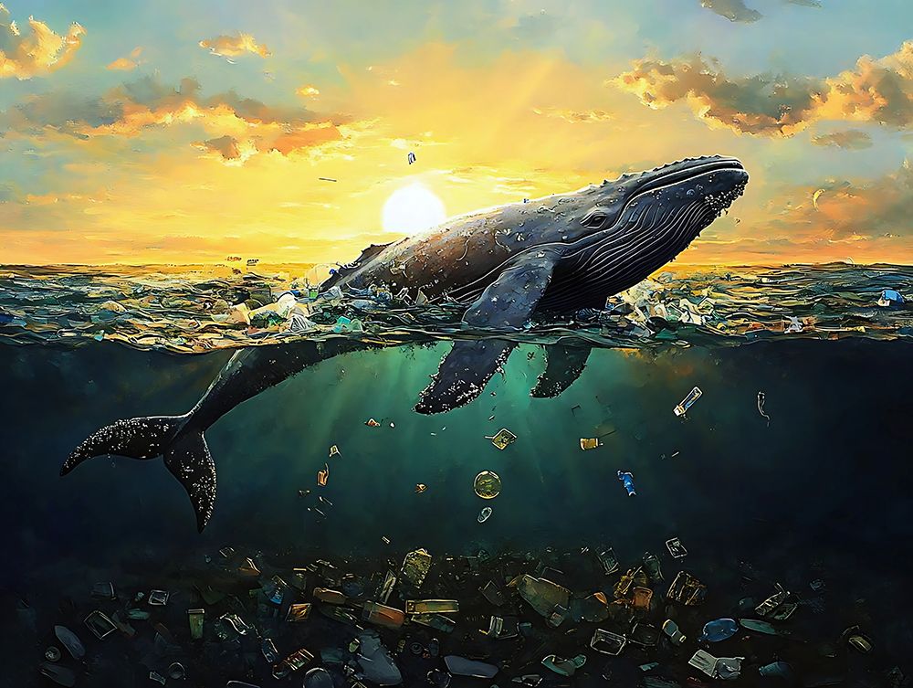 Fantasy Whale Eco art print by Vanessa Knight for $57.95 CAD