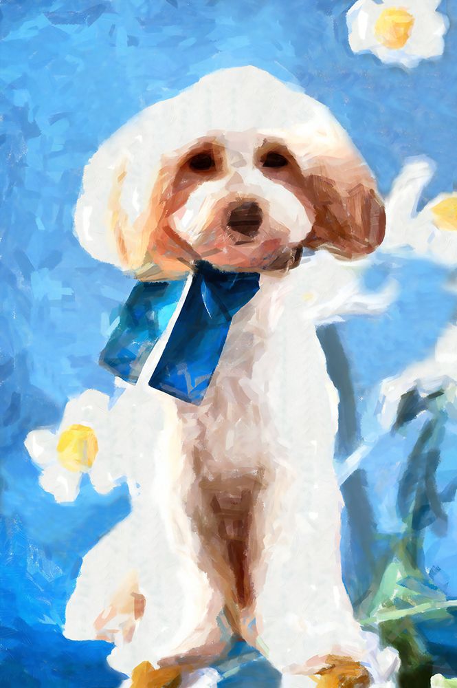 Fluffy Good Boy art print by Vanessa Knight for $57.95 CAD