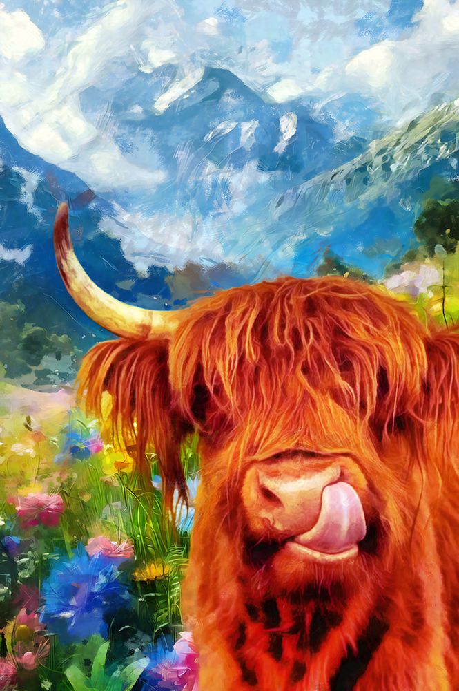 Highland Yum art print by Vanessa Knight for $57.95 CAD