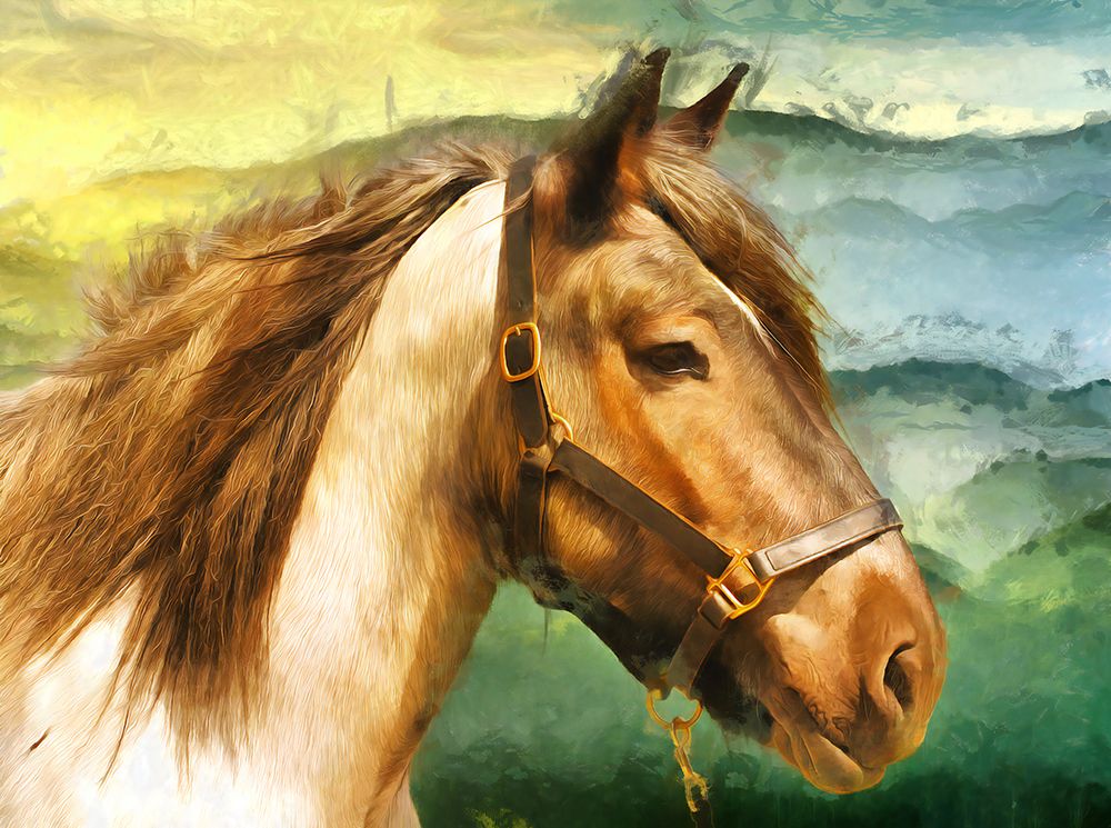 Horse Abstraction I art print by Vanessa Knight for $57.95 CAD
