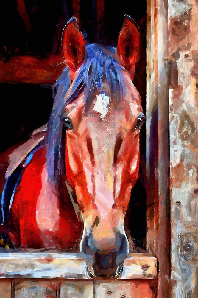 Horse Abstraction II art print by Vanessa Knight for $57.95 CAD