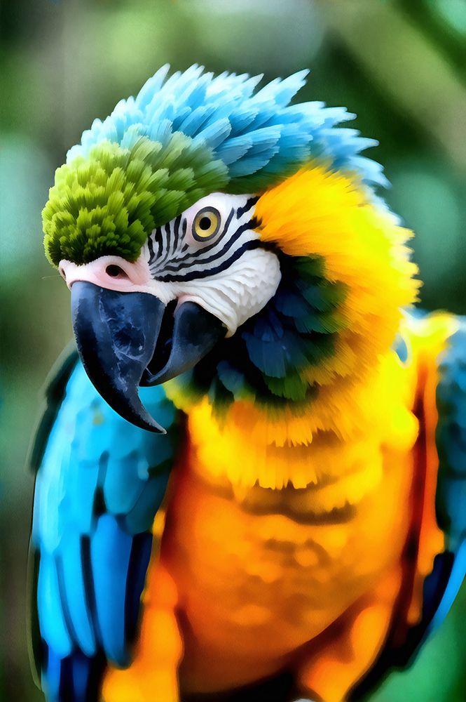Macaw Portrait art print by Vanessa Knight for $57.95 CAD
