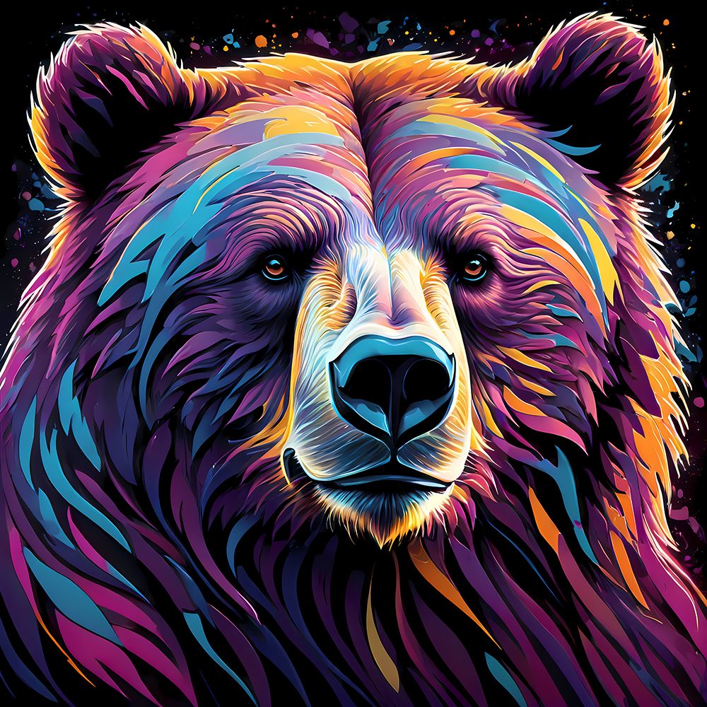 Modern Bear art print by Vanessa Knight for $57.95 CAD