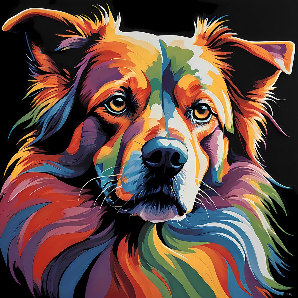 Modern Doggie art print by Vanessa Knight for $57.95 CAD