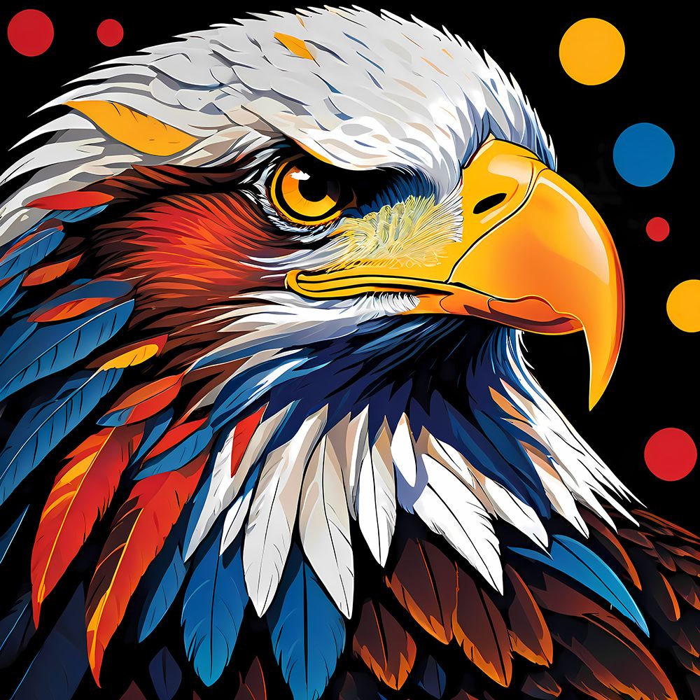 Modern Eagle art print by Vanessa Knight for $57.95 CAD