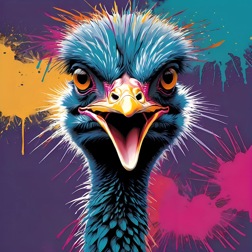 Modern Emu art print by Vanessa Knight for $57.95 CAD
