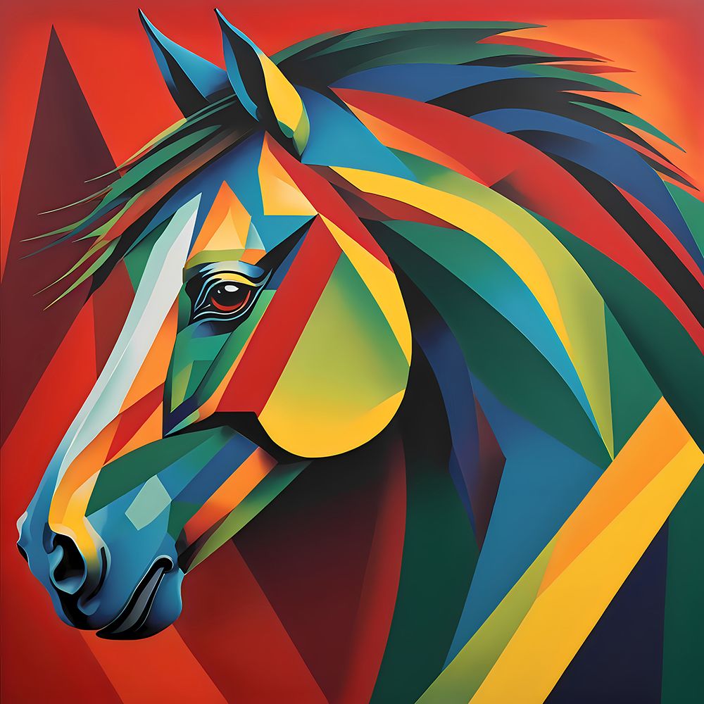 Modern Horse I art print by Vanessa Knight for $57.95 CAD