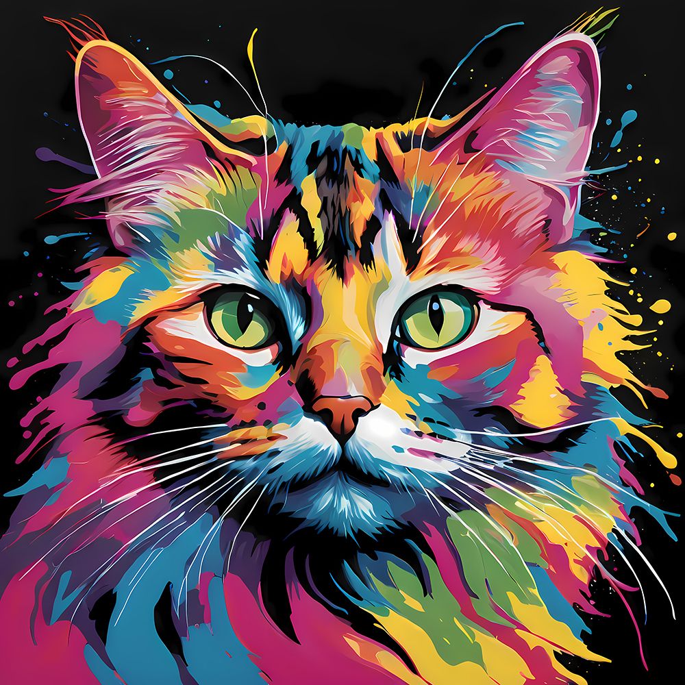 Modern Kitty art print by Vanessa Knight for $57.95 CAD