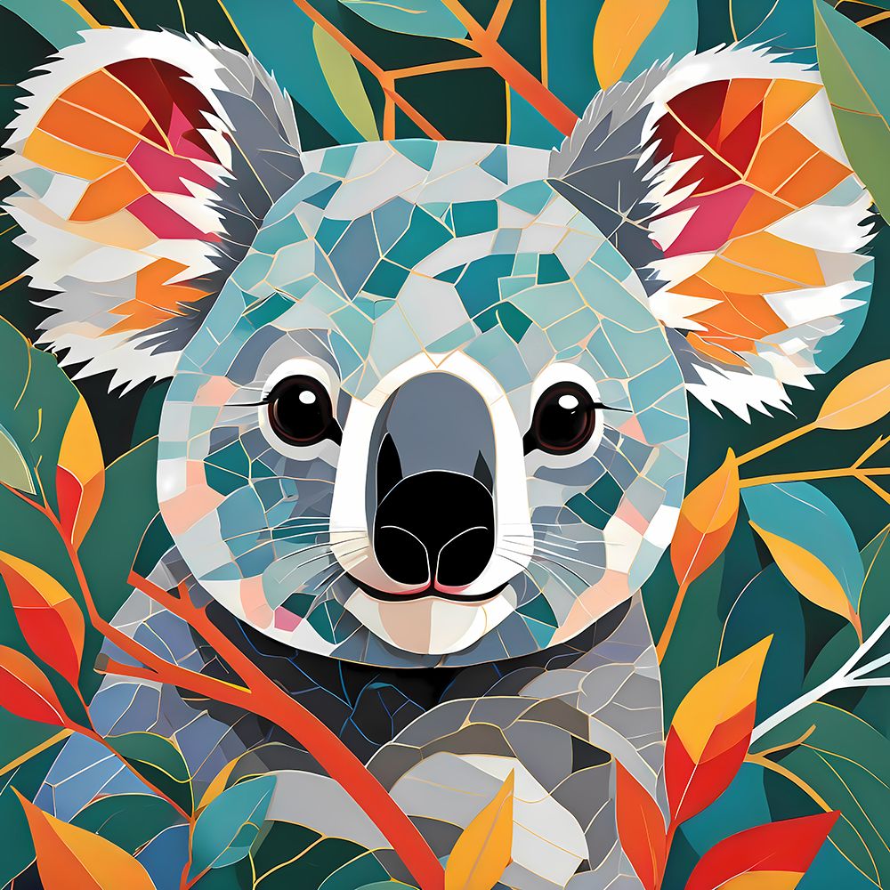 Modern Koala I art print by Vanessa Knight for $57.95 CAD