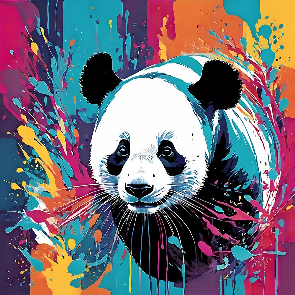 Modern Panda art print by Vanessa Knight for $57.95 CAD