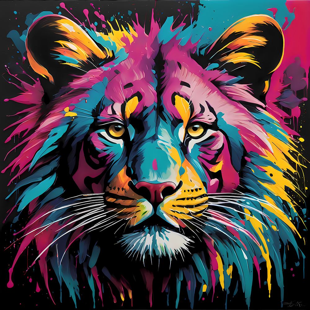 Modern Tiger art print by Vanessa Knight for $57.95 CAD