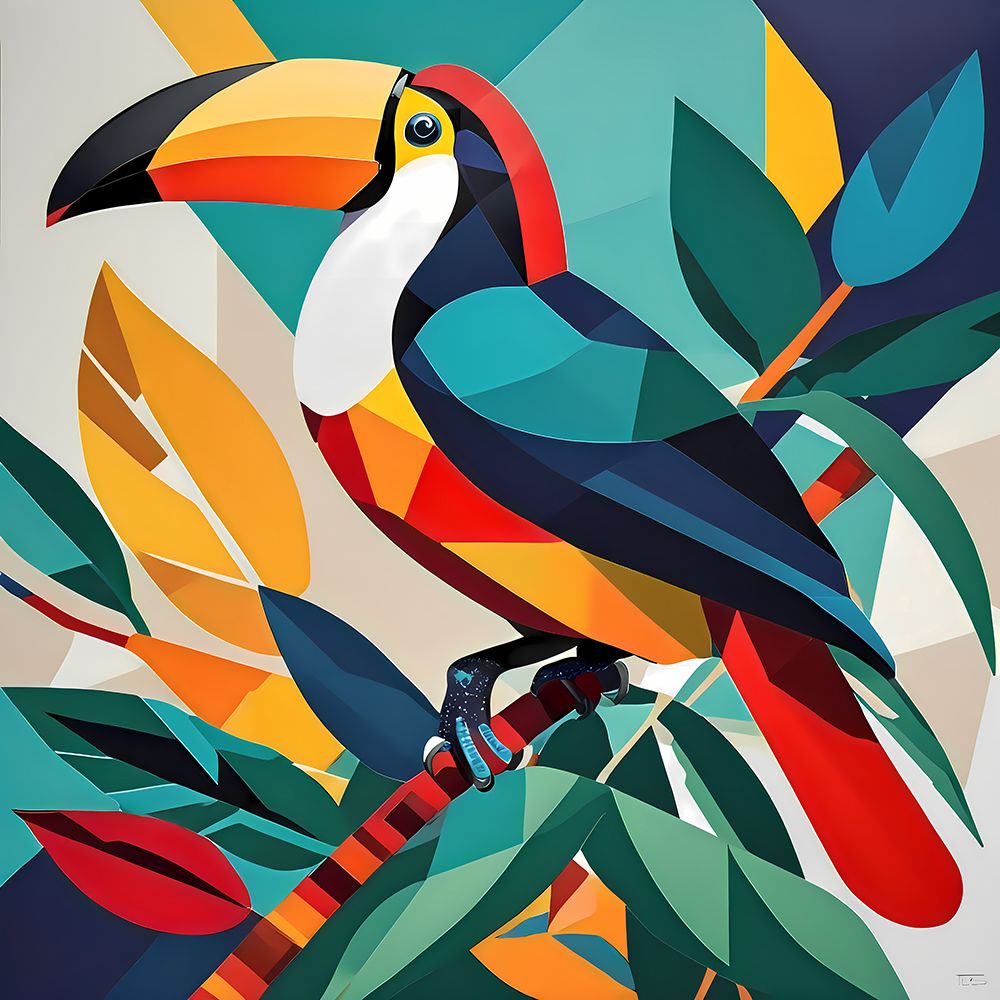 Modern Toucan art print by Vanessa Knight for $57.95 CAD