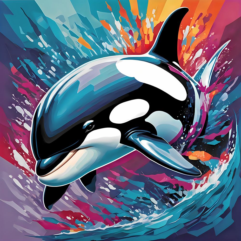 Modern Whale art print by Vanessa Knight for $57.95 CAD