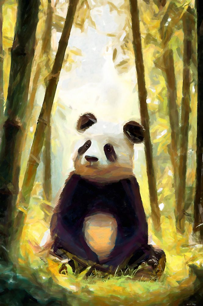 Pondering Panda art print by Vanessa Knight for $57.95 CAD