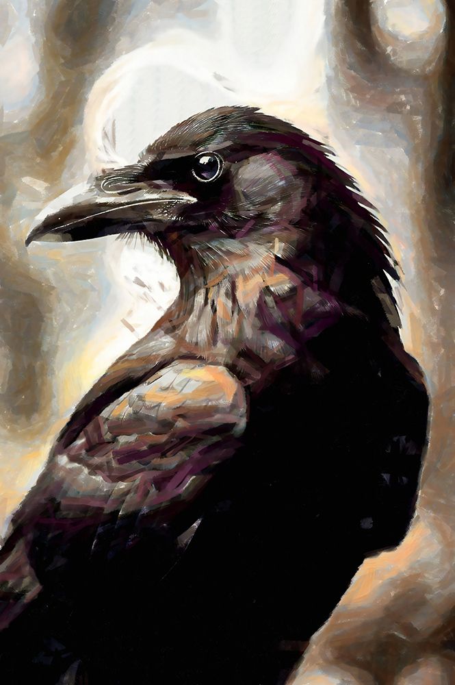 Raven Abstraction I art print by Vanessa Knight for $57.95 CAD