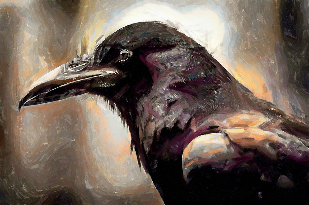 Raven Abstraction II art print by Vanessa Knight for $57.95 CAD