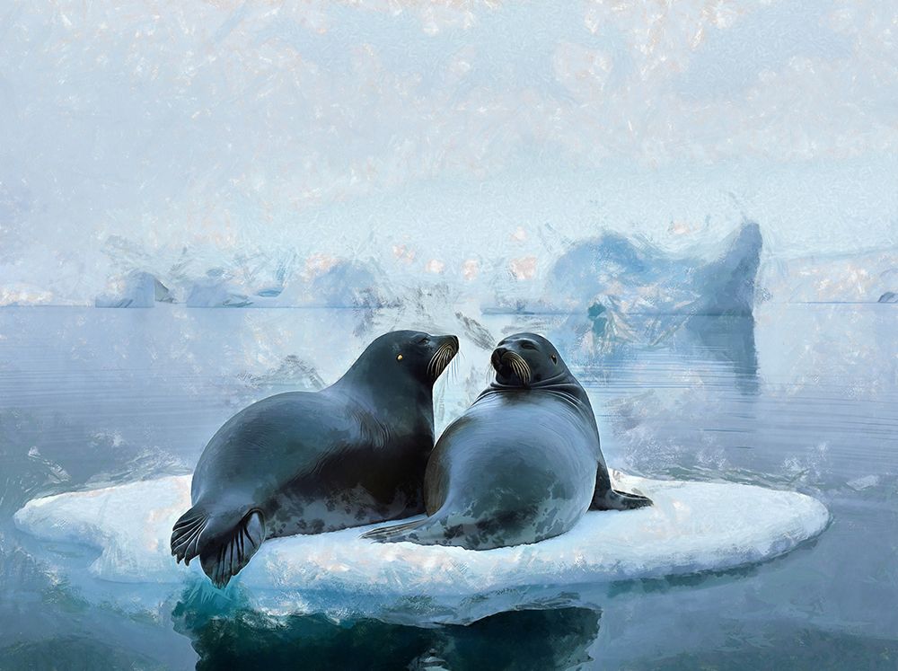 Seal Abstraction II art print by Vanessa Knight for $57.95 CAD