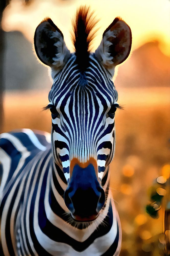 Stripey Horse II art print by Vanessa Knight for $57.95 CAD