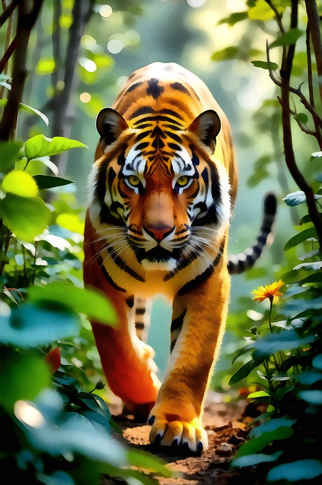 Tiger on the Prowl art print by Vanessa Knight for $57.95 CAD