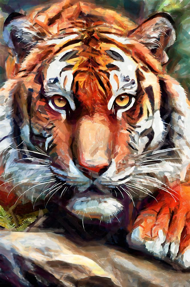 Tiger Selfie art print by Vanessa Knight for $57.95 CAD