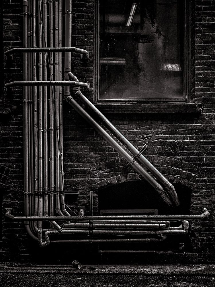 Alleyway Pipes No 2 art print by Brian Carson for $57.95 CAD