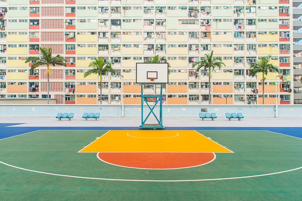 Basketball Court art print by Artographie for $57.95 CAD