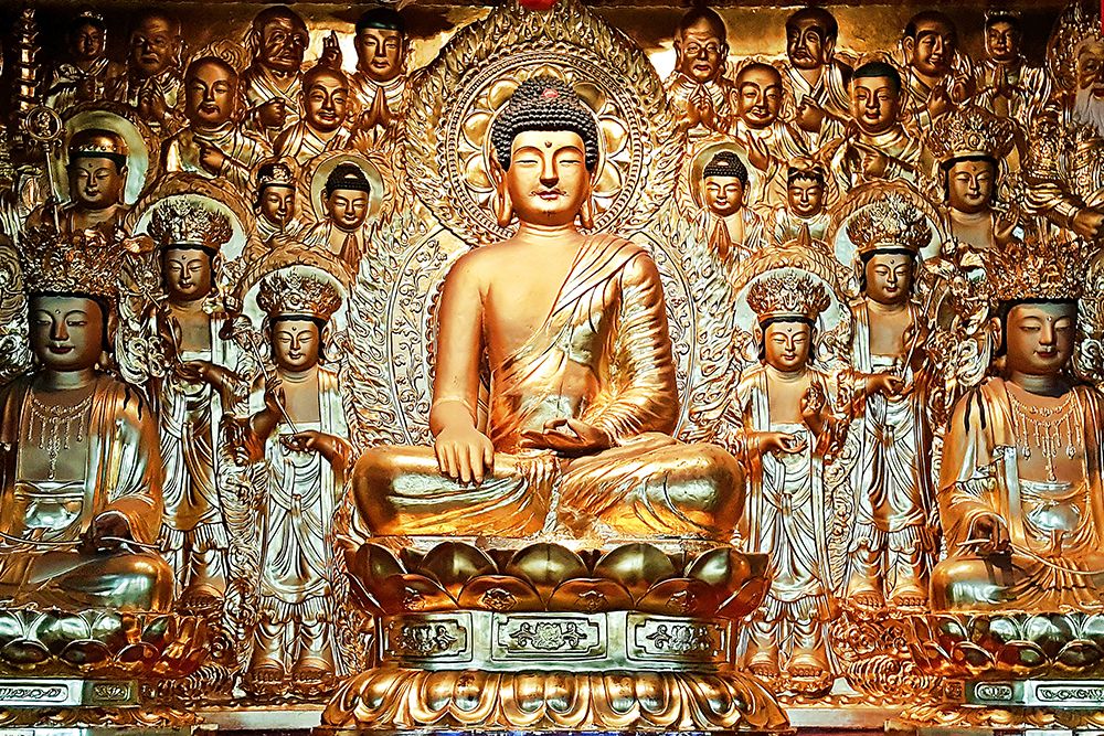 Buddha mural art print by Artographie for $57.95 CAD