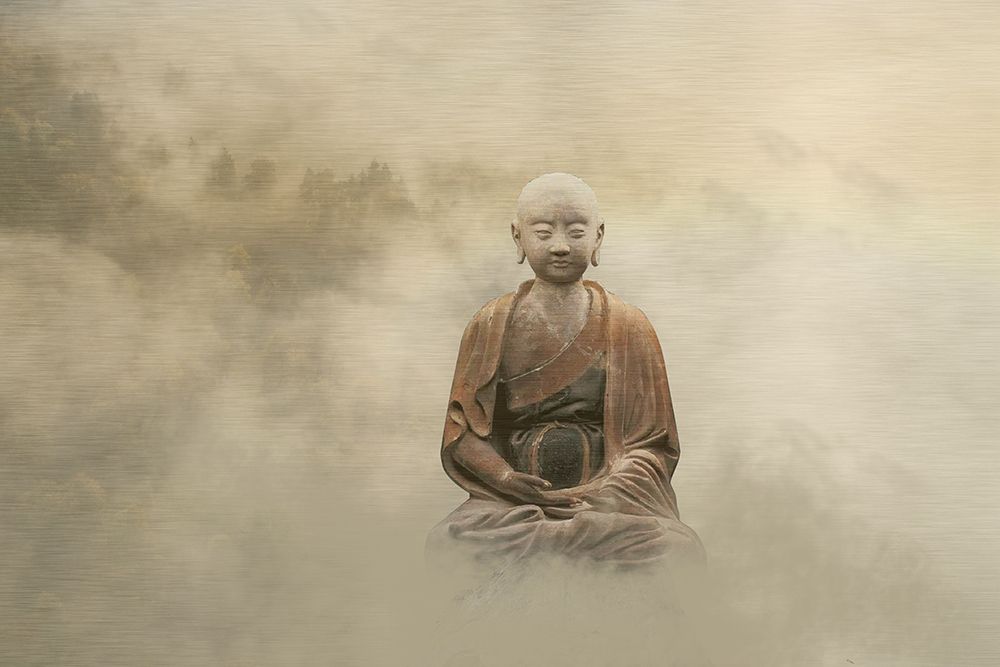 Buddha Statue in Fog art print by Artographie for $57.95 CAD