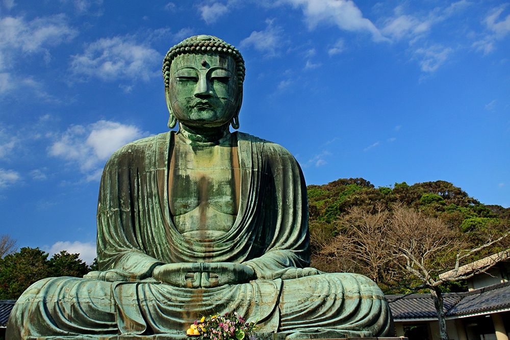 Great Kamakura Buddha, Japan art print by Artographie for $57.95 CAD
