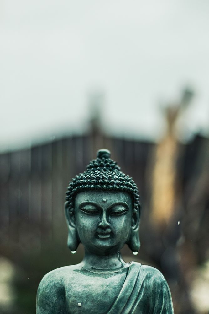 Green Buddha Statue art print by Artographie for $57.95 CAD
