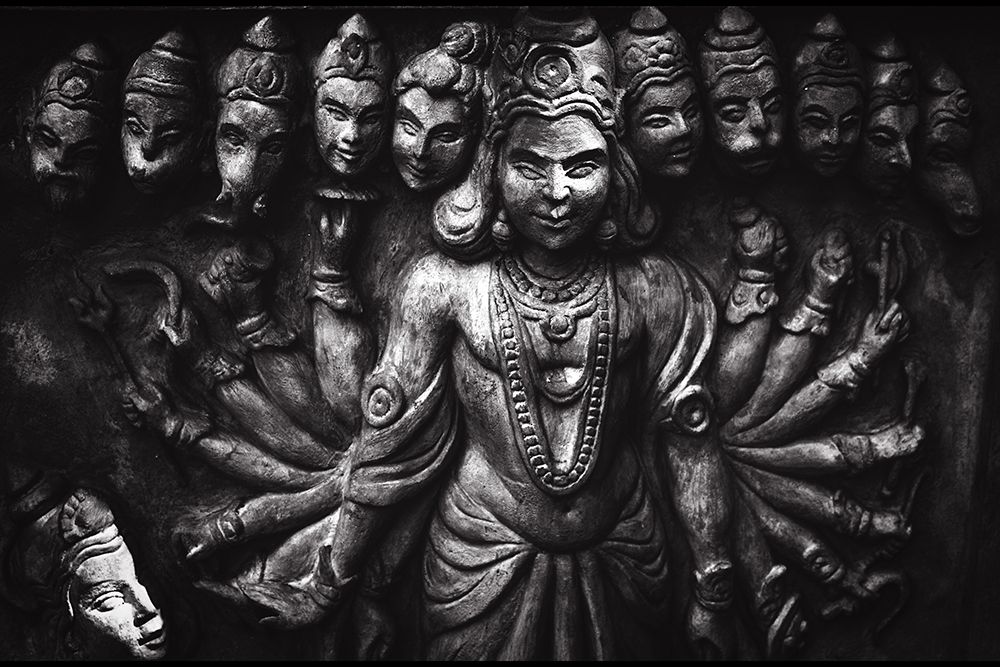 Lord Vishnu, Hindu Religion Sculptures art print by Artographie for $57.95 CAD