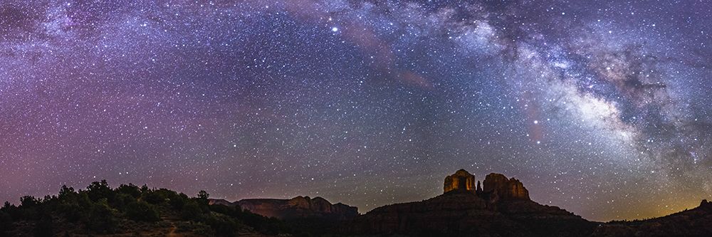 Milky Way over Cathedral Rock, Sedona, Arizona art print by Artographie for $57.95 CAD