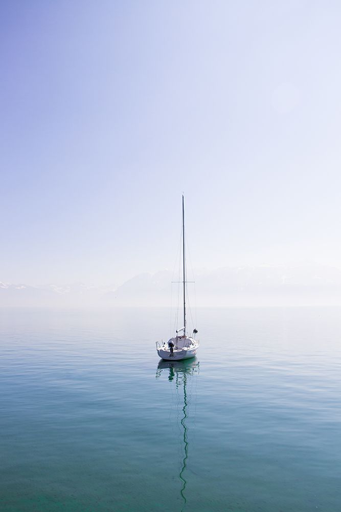 Sailboat on Lausanne art print by Artographie for $57.95 CAD