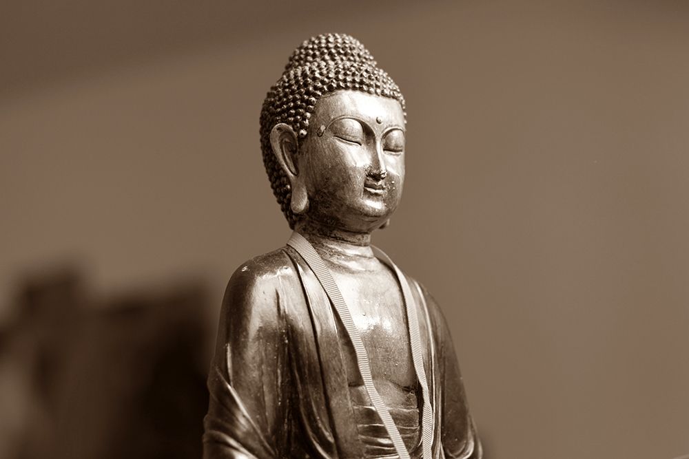 Sepia Buddha Statue art print by Artographie for $57.95 CAD