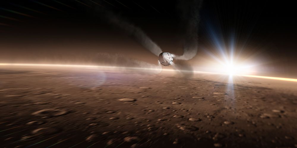 Dragon to Mars 2015 art print by SpaceX for $57.95 CAD