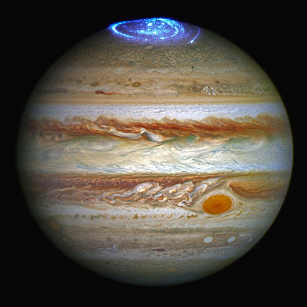 Hubble Captures Vivid Auroras in Jupiter art print by NASA for $57.95 CAD
