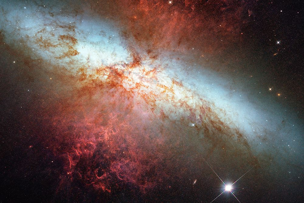 Hubble view of Galaxy M82 art print by NASA for $57.95 CAD
